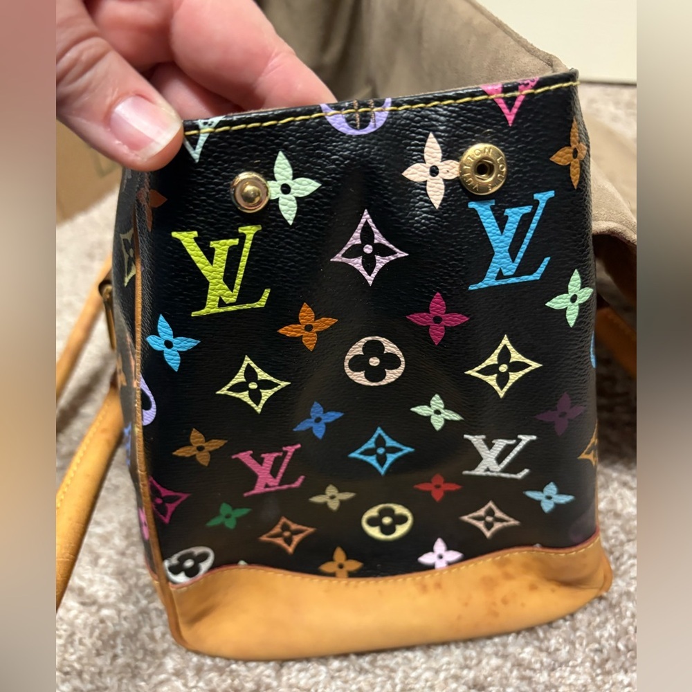 Louis Vuitton LV Murakami black multicolor Beverly handbag cute shoulder bag EUC - Picture 11 of 17